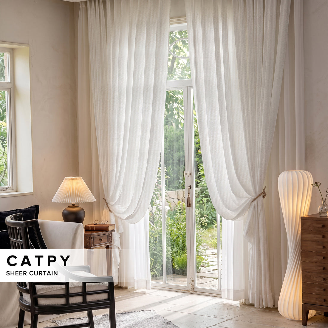 Catpy Sheer Curtain Custom Made