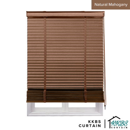 Alessio 35mm Faux Wood Blinds Waterproof Custom Made