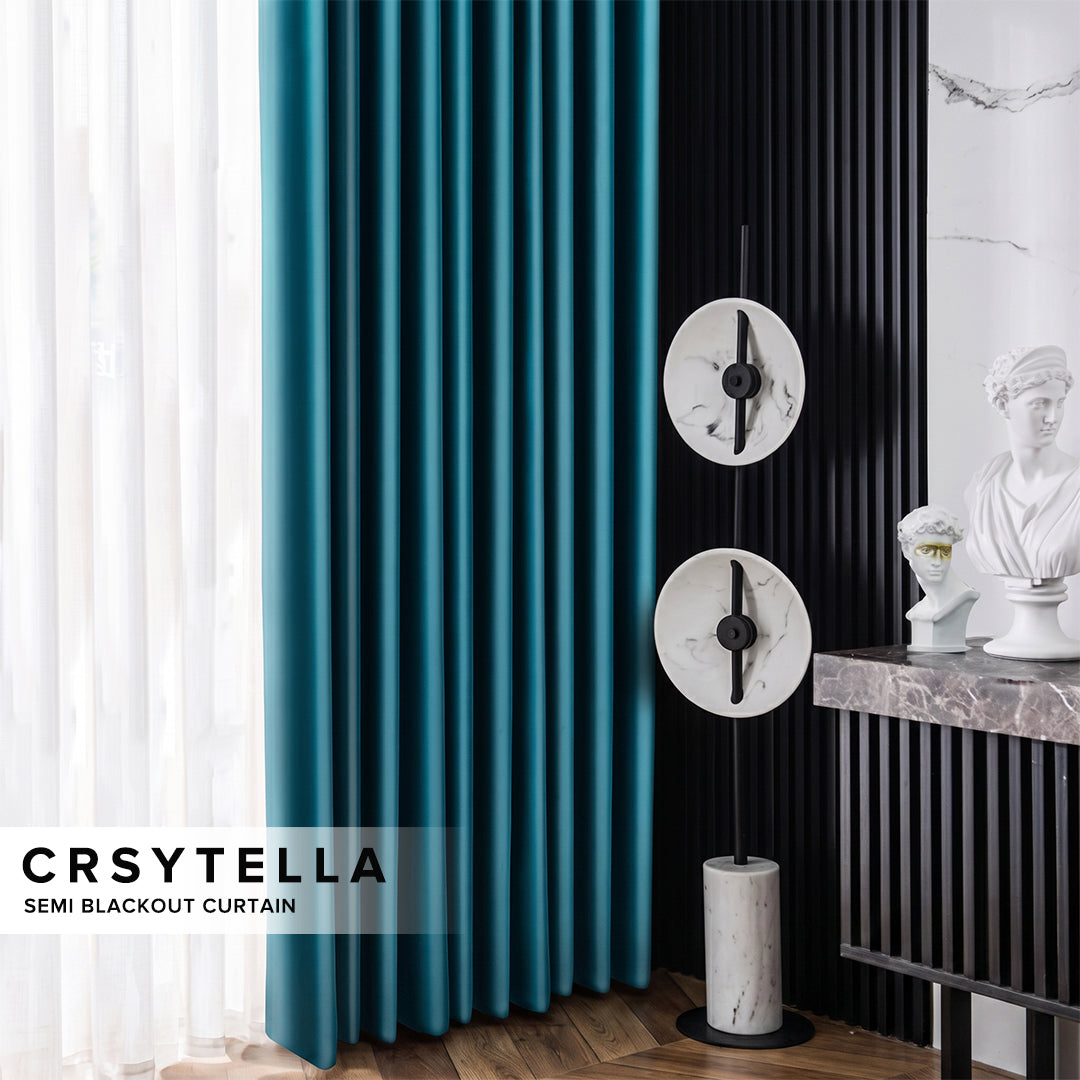 Crystella Semi Blackout Curtain Ready Made