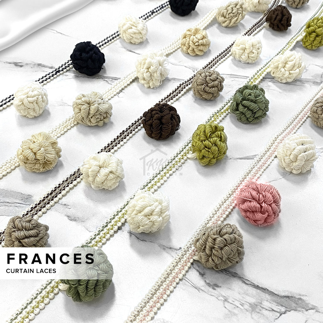 Frances Curtain Laces Cut by Metre