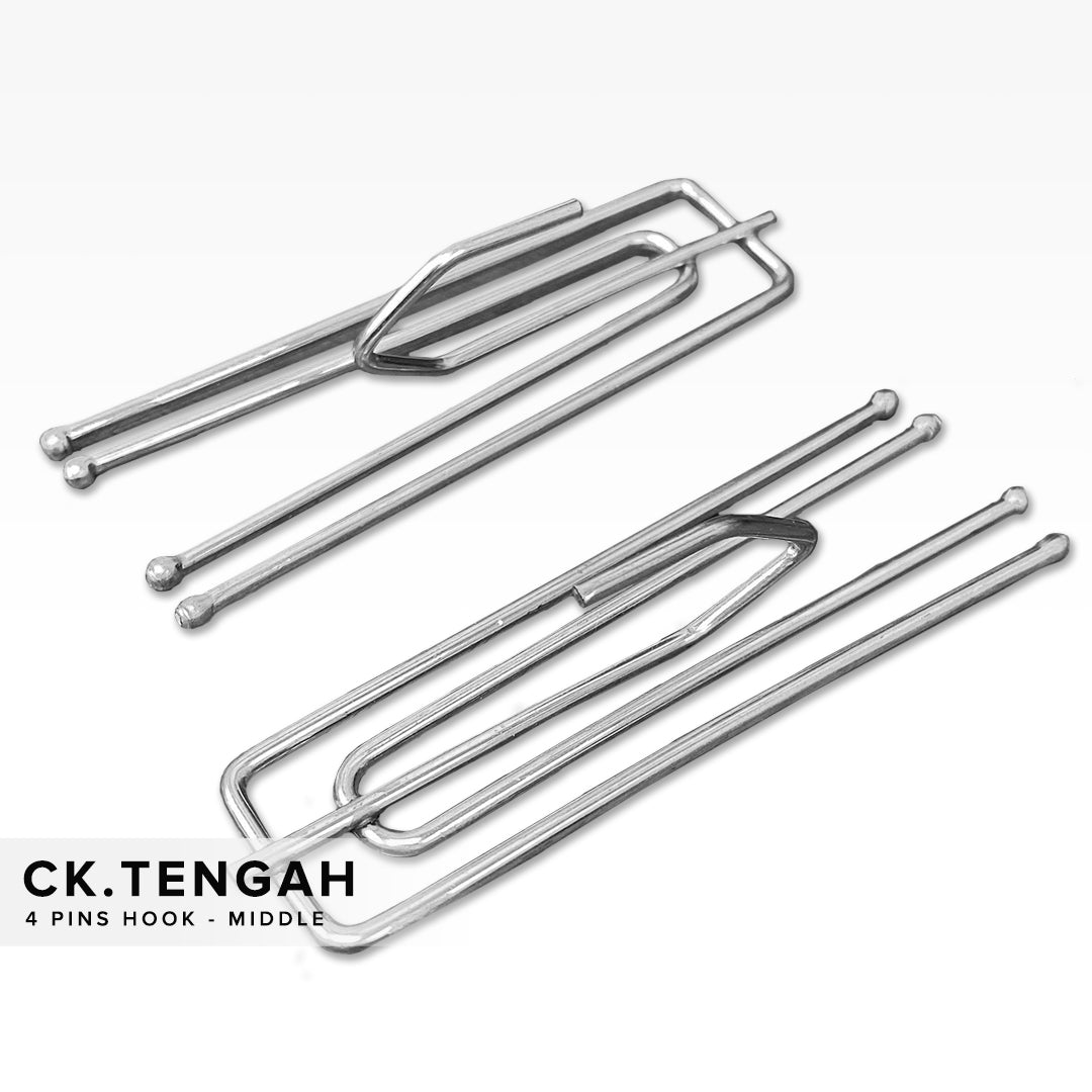 12pcs Steel Curtain Hook Middle Hook