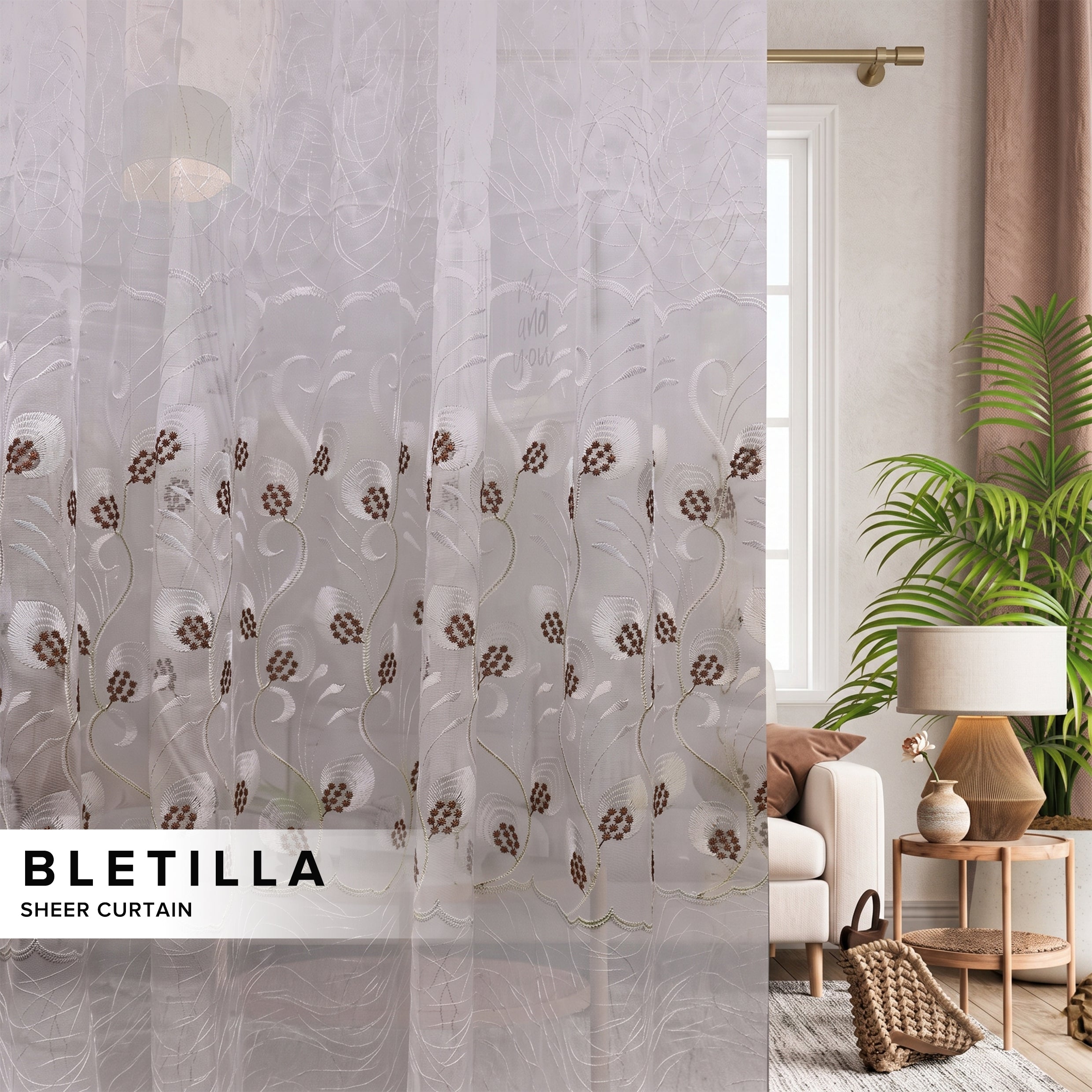 Bletilla Sheer Curtain Custom Made