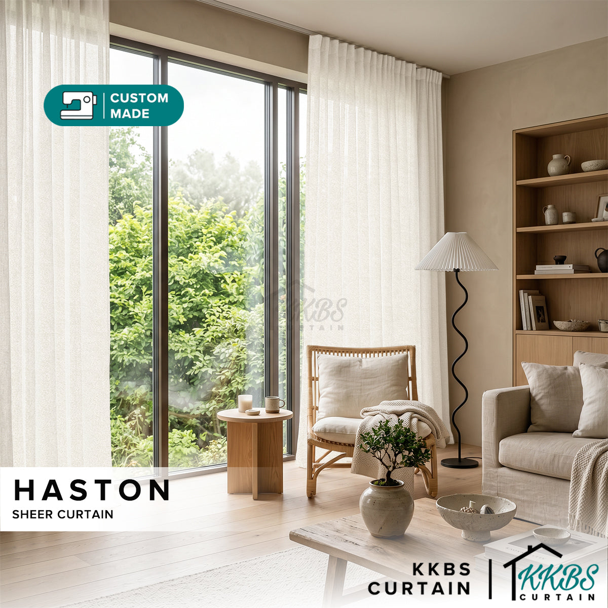 Haston Sheer Curtain Custom Made