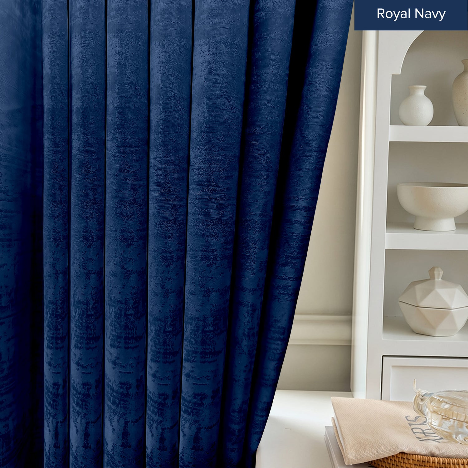 Jorica 85-95% Blackout Curtain Ready Made - Extra Width