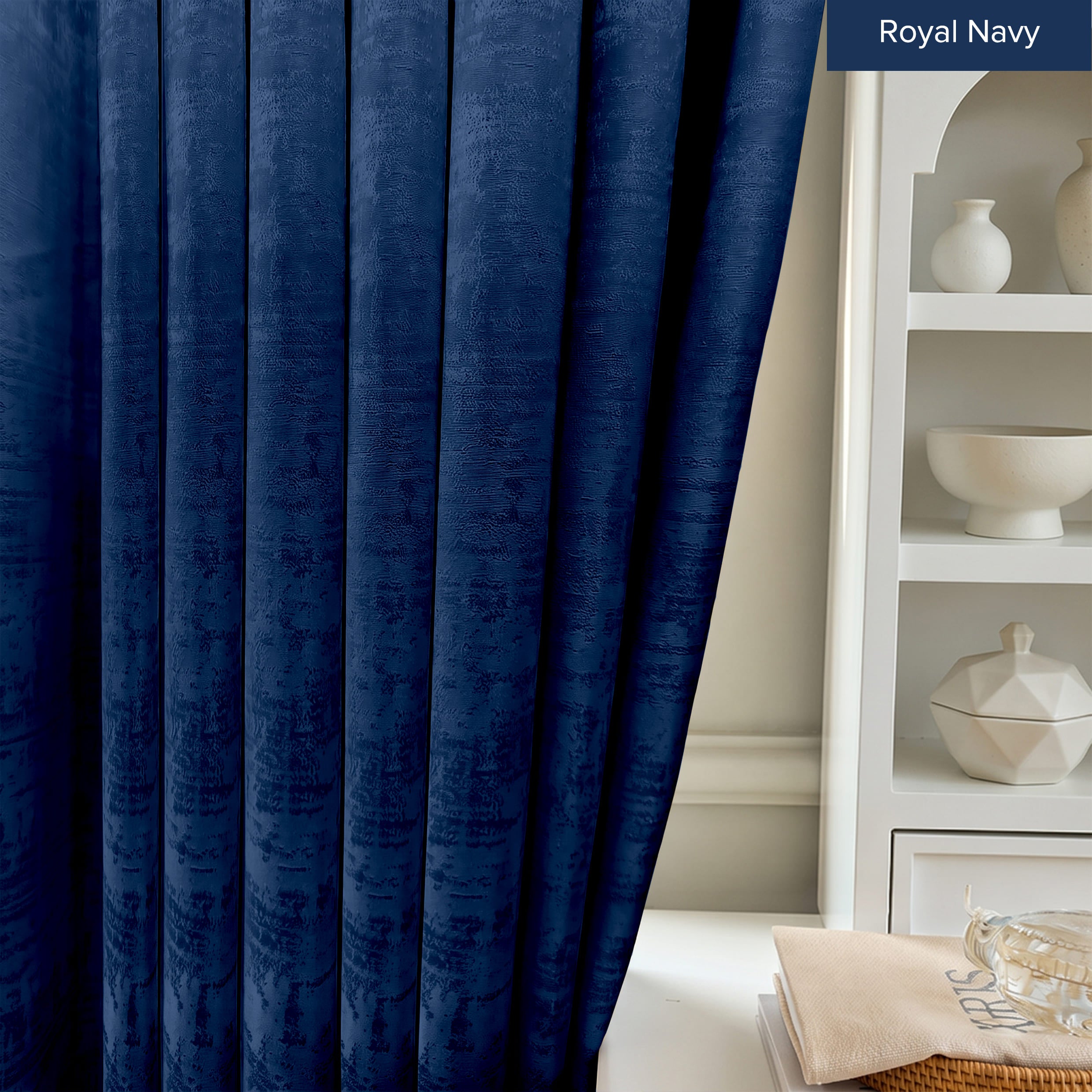 Jorica 85-95% Blackout Curtain Ready Made - Standard Width