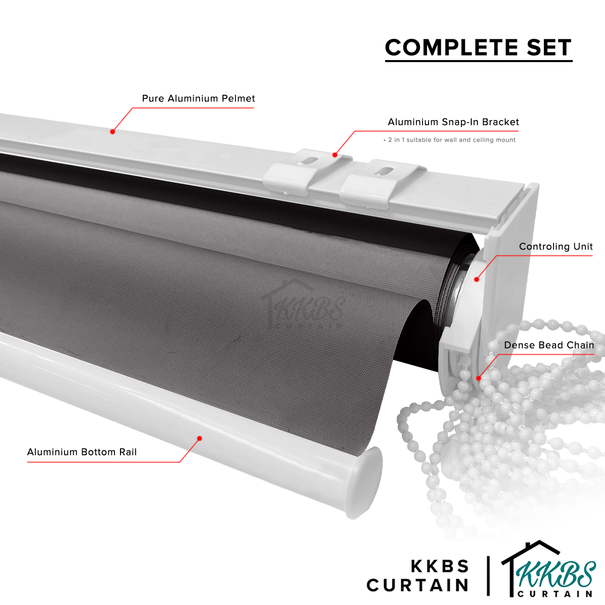 Carmelo 100% Blackout Roller Blinds Custom Made