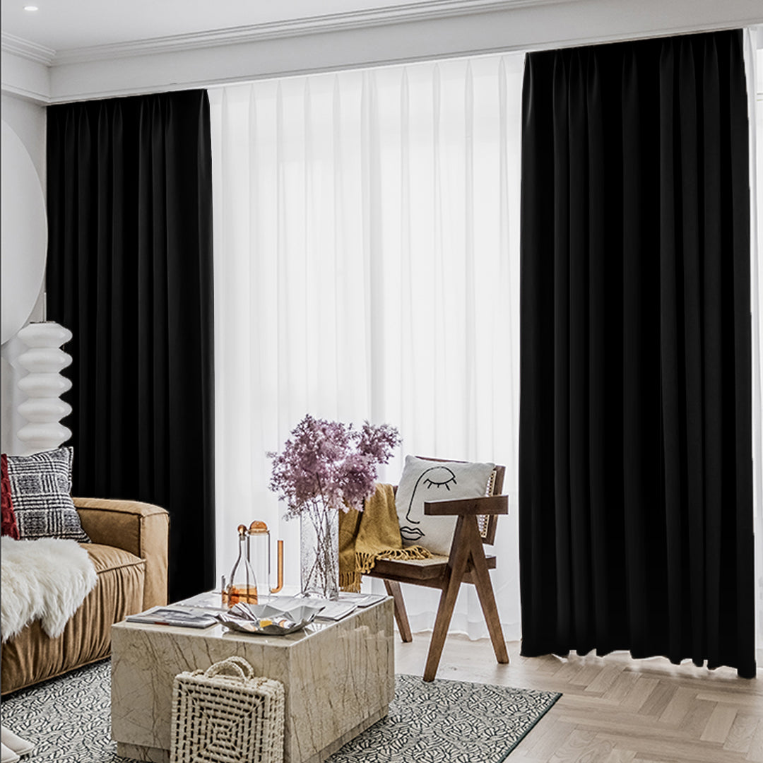[BUY 1 FREE 1] Luxeria 90% Blackout Curtain Ready Made