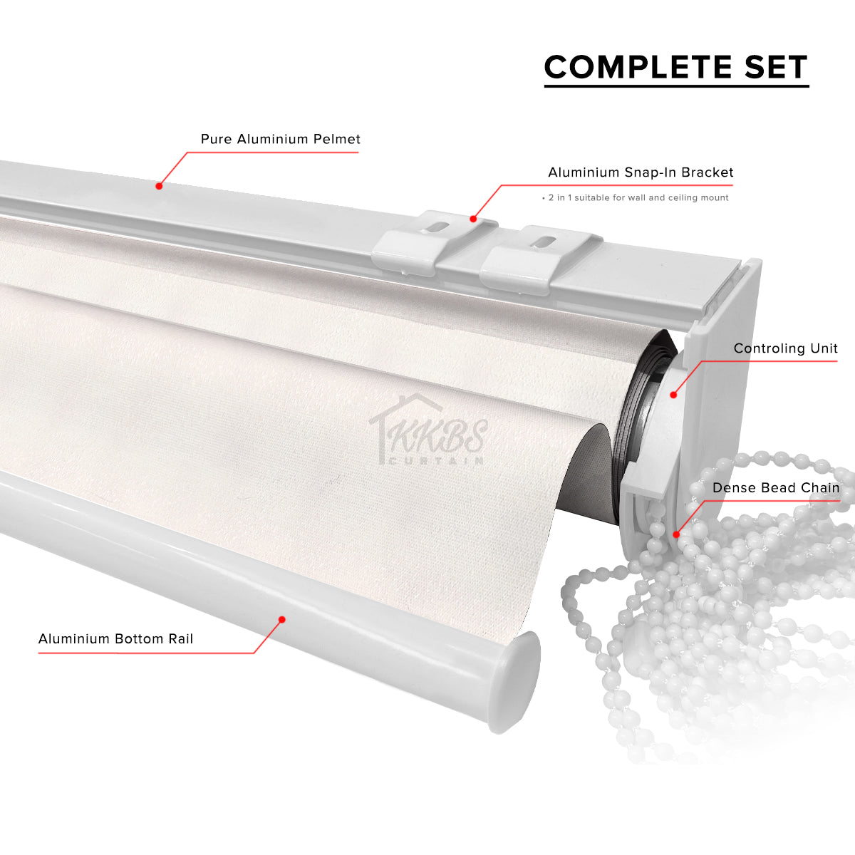 Bellino 100% Blackout Roller Blinds Custom Made