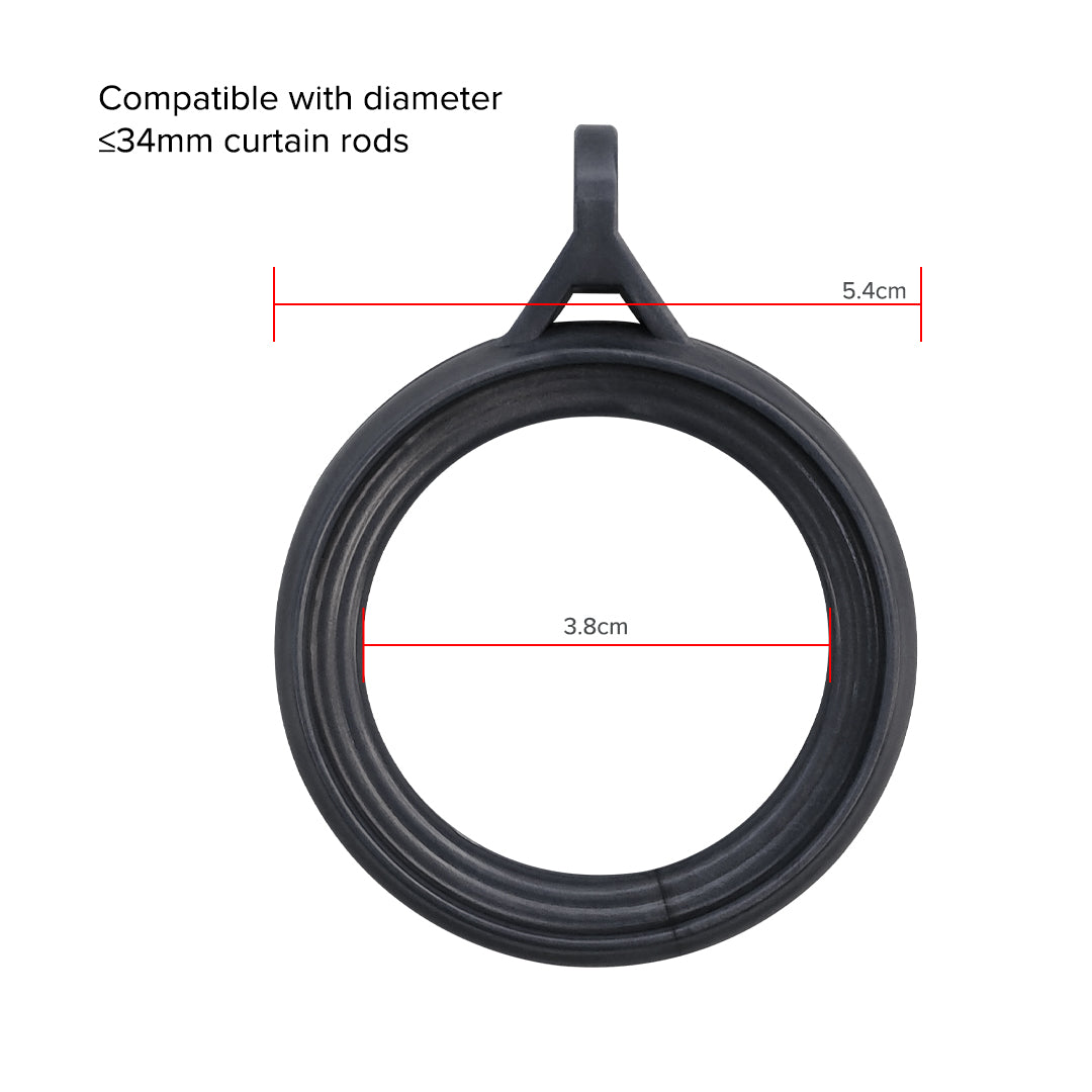 Luxstony Curtain Rod Ring Space Grey