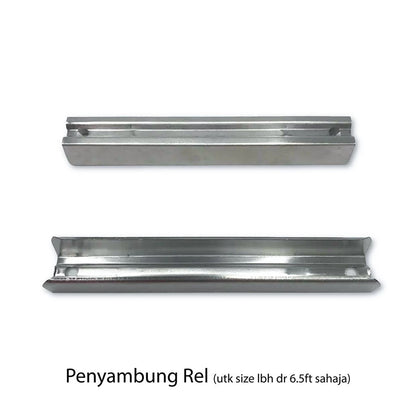 Traludy Aluminium Curtain Rail / Track Single Complete Set