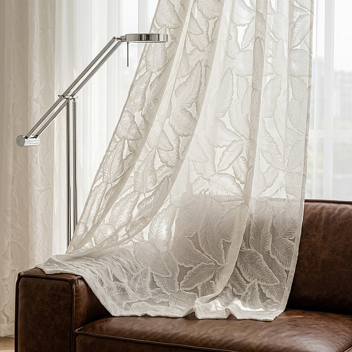 Alvera Sheer Curtain / Net Curtain Ready Made