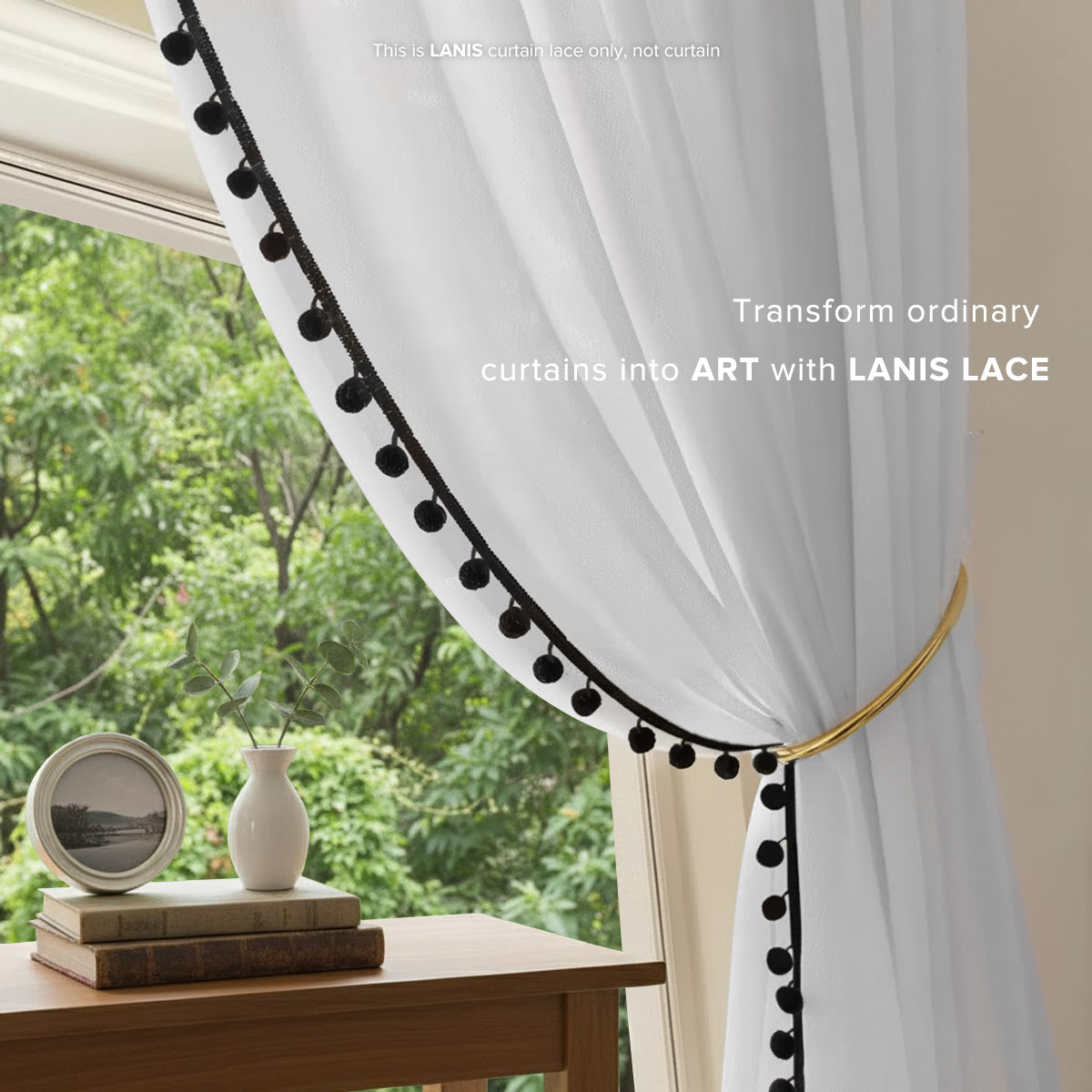 Lanis Curtain Laces Cut by Metre