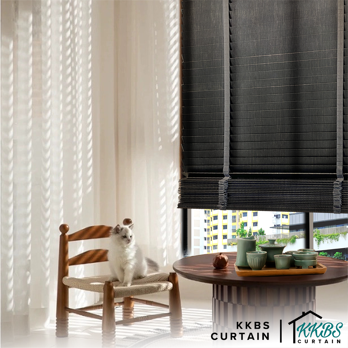 Calixto 50mm Wooden Blinds Custom Made