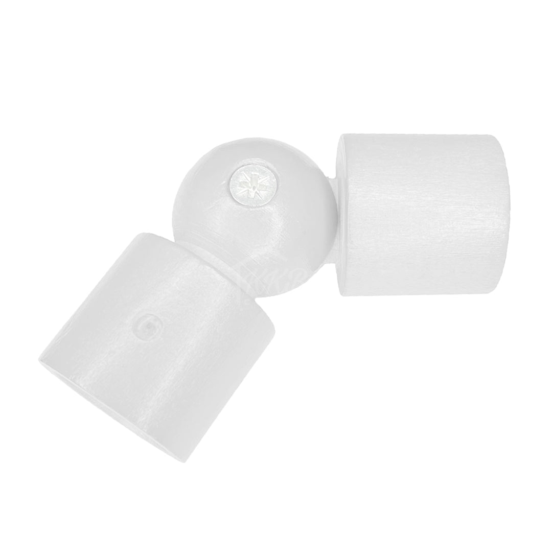 Cassedy Wooden Curtain Rod L-Shape Connector - Off White