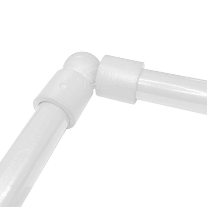 Cassedy Wooden Curtain Rod L-Shape Connector - Off White