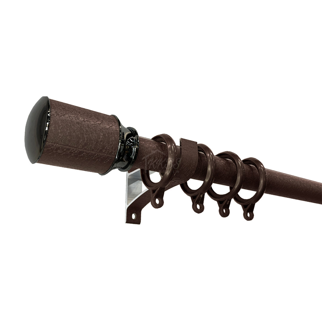 Luxstony Curtain Rod Single Bracket Mocha