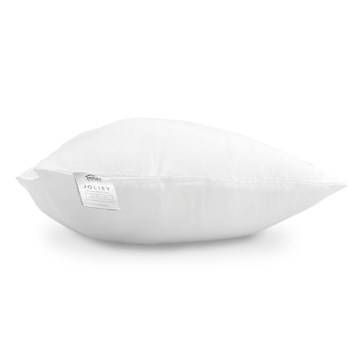 Joliey Square Sofa Pillow White Inner Cushion Throw Pillow