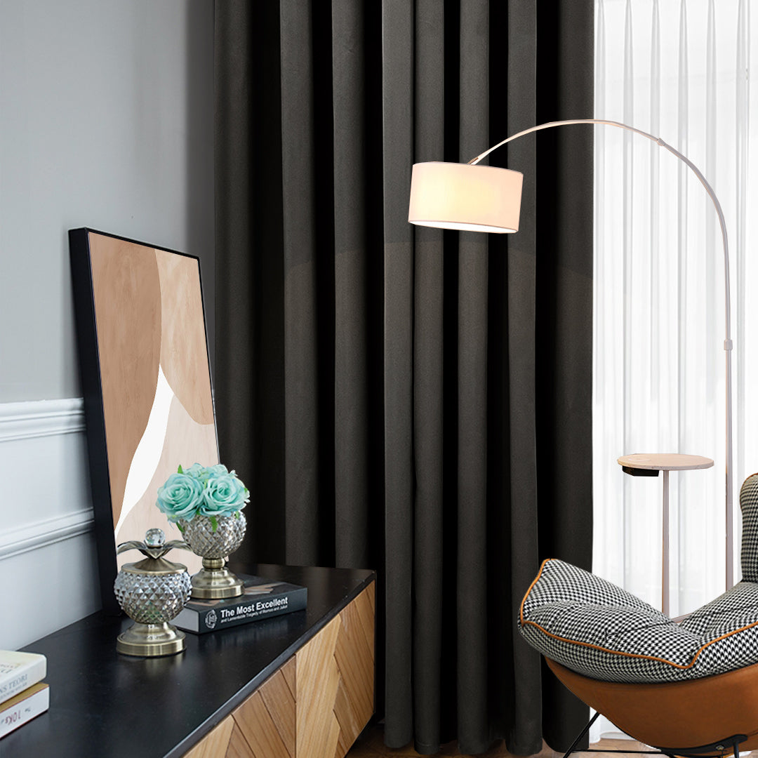 Canola 80%+ Blackout Curtain Minimalist Hook &amp; Eyelet