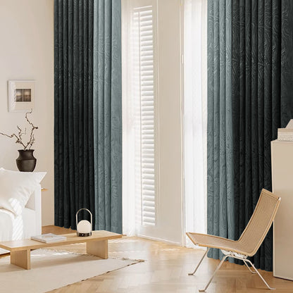 Neluna Semi Blackout Curtain Ready Made - Extra Width