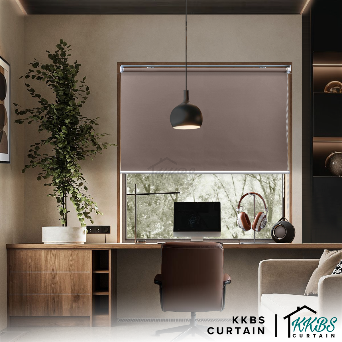 Carmelo 100% Blackout Roller Blinds Custom Made