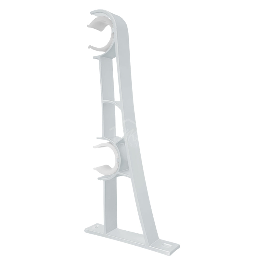 Morandy Curtain Rod Double Bracket - Pearl White