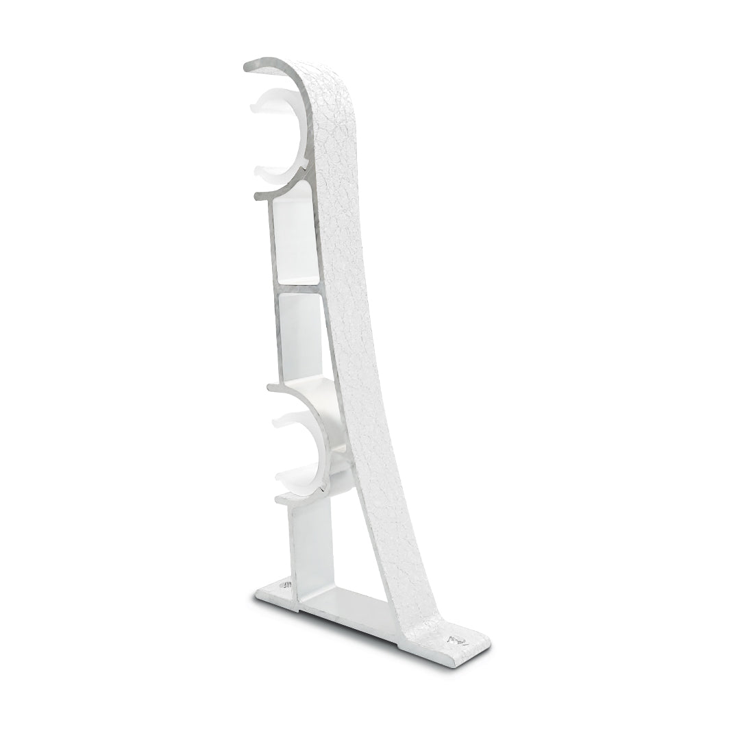 Luxstony Curtain Rod Double Bracket Porcelain White