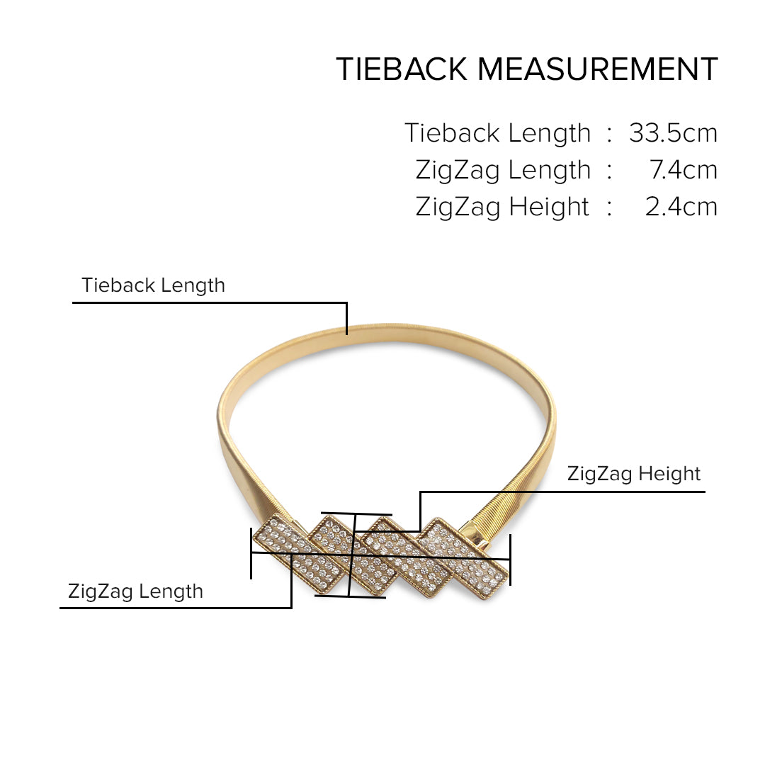 Emorie Zigzag Design Curtain Tieback