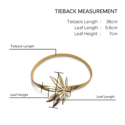 Emorie Leaf Design Curtain Tieback