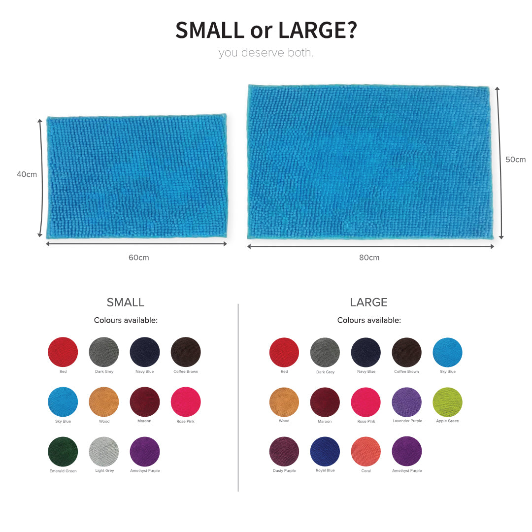 Chenille Microfiber Short Hair Floor Mat / Door Mat