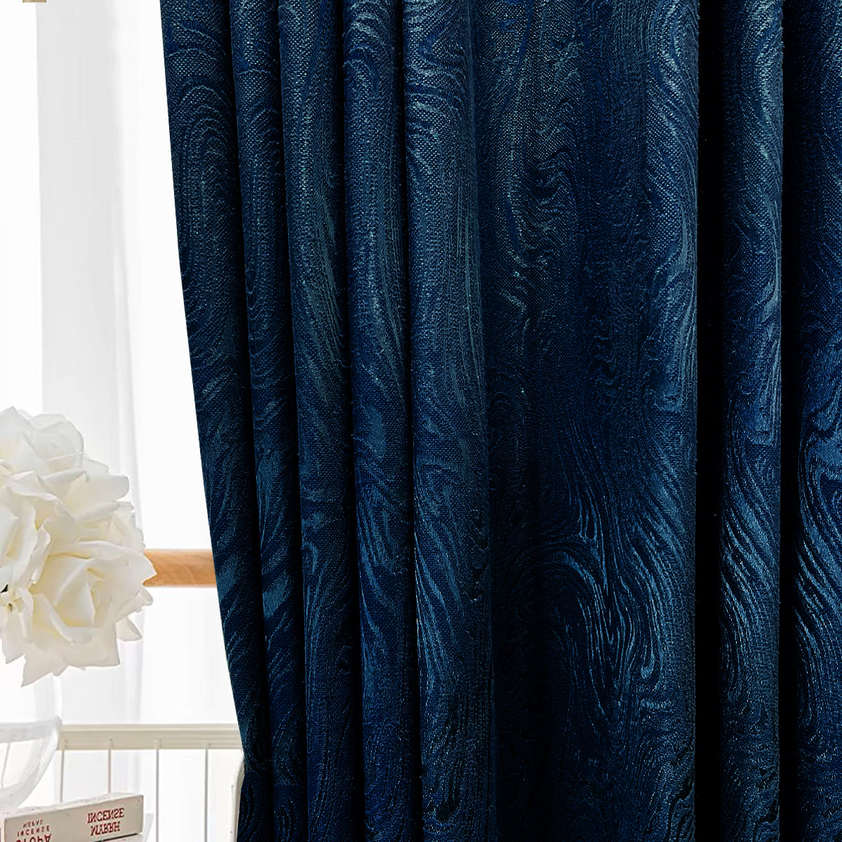 Neluna Semi Blackout Curtain Ready Made - Extra Width