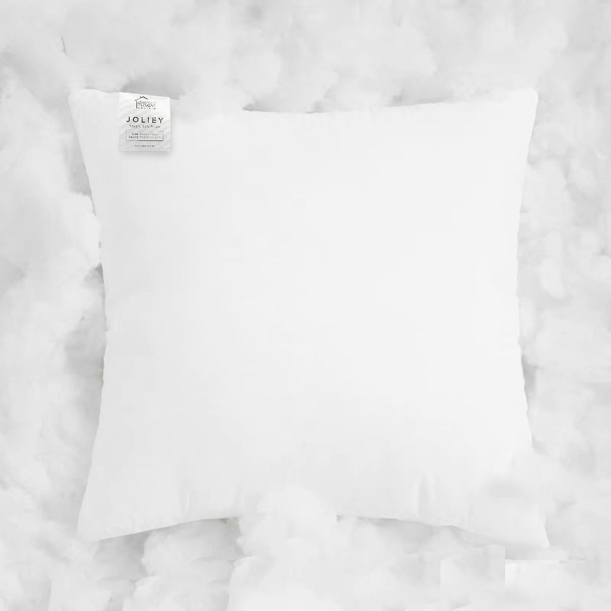 Joliey Square Sofa Pillow White Inner Cushion Throw Pillow