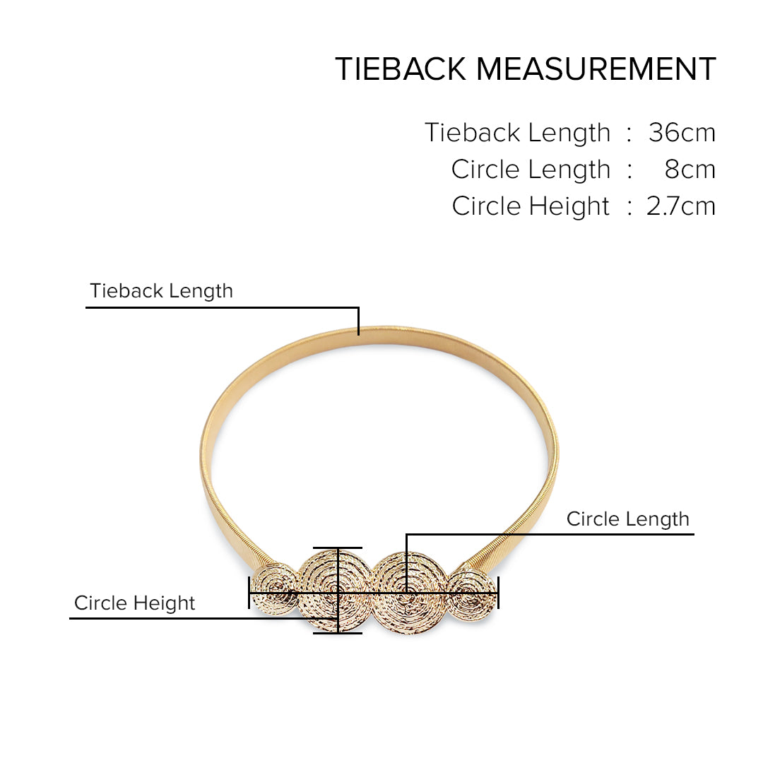 Emorie Four Circles Design Curtain Tieback