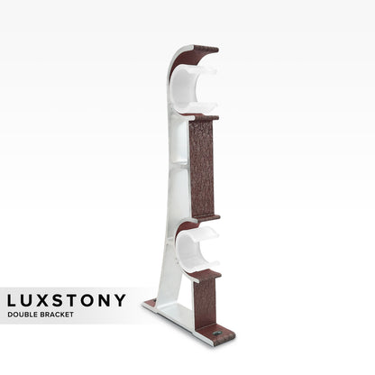 Luxstony Curtain Rod Double Bracket Mocha