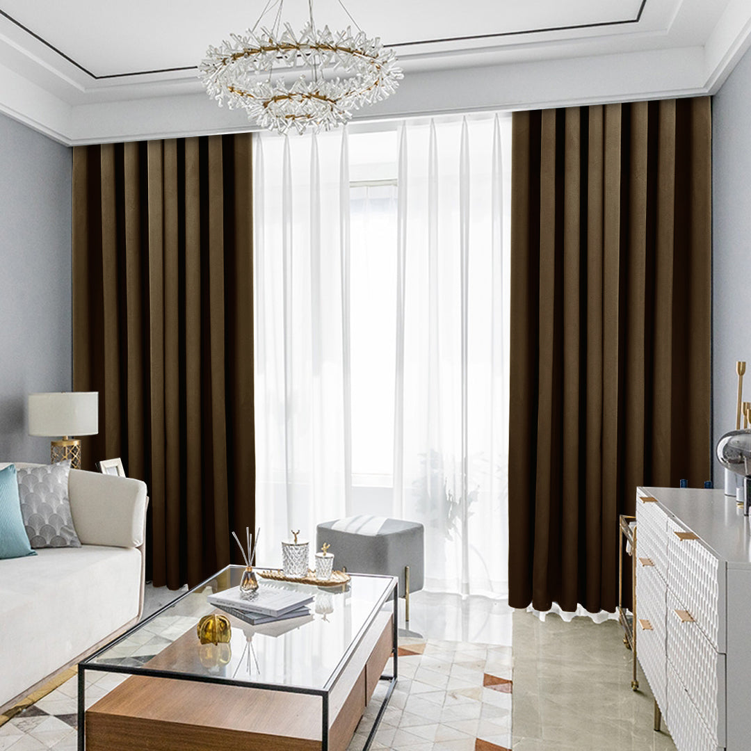 Canola 80%+ Blackout Curtain Minimalist Hook &amp; Eyelet
