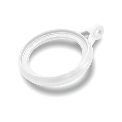 Luxstony Curtain Rod Ring Porcelain White