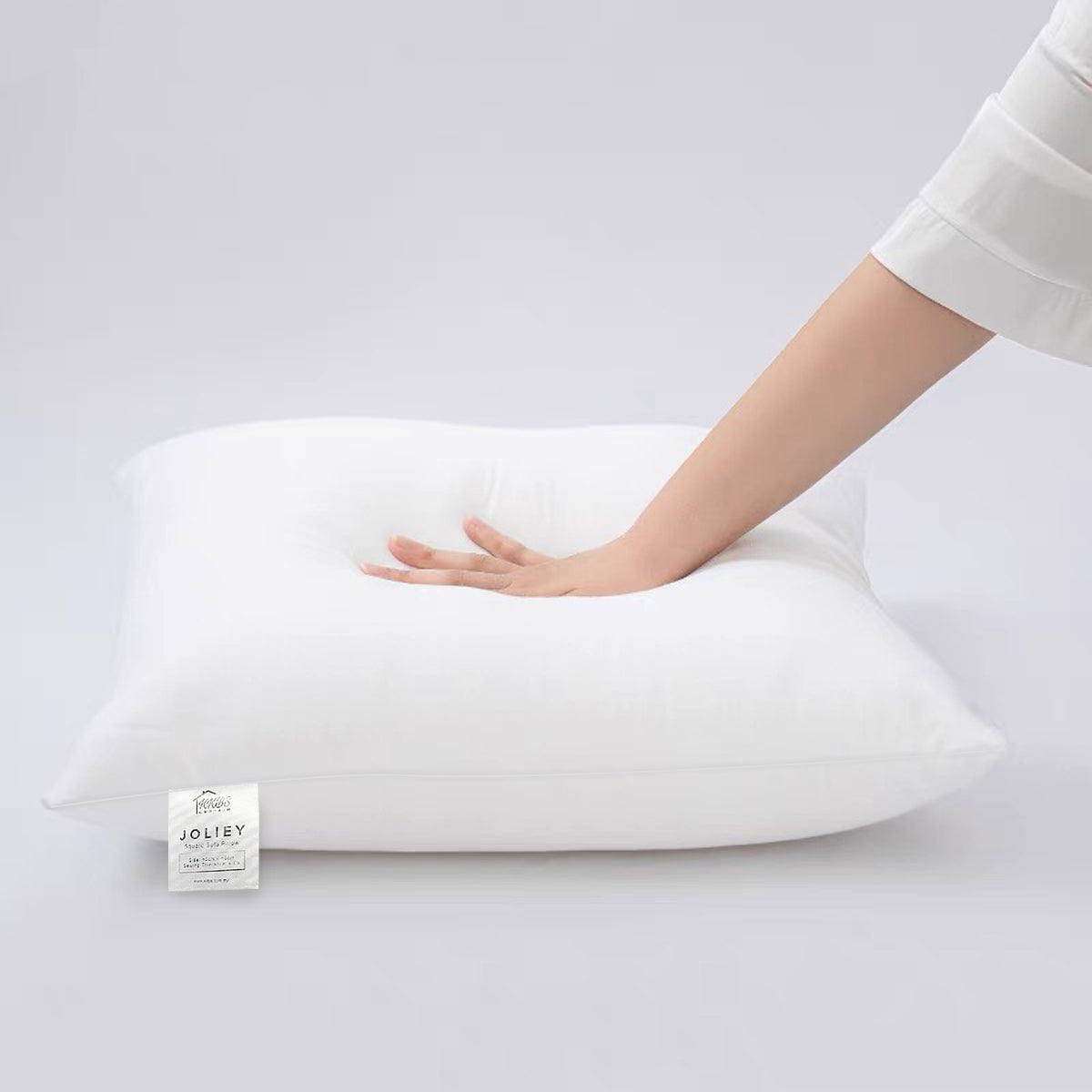 Joliey Square Sofa Pillow White Inner Cushion Throw Pillow