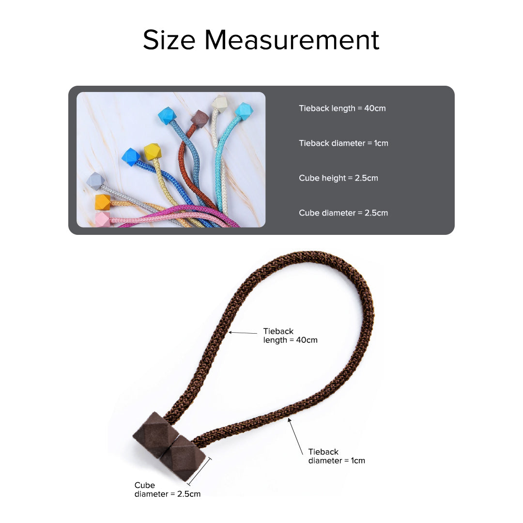 Priscubie Magnetic Prismatic Cube Curtain Tieback