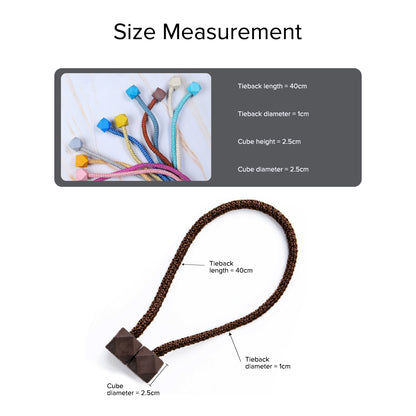 Priscubie Magnetic Prismatic Cube Curtain Tieback