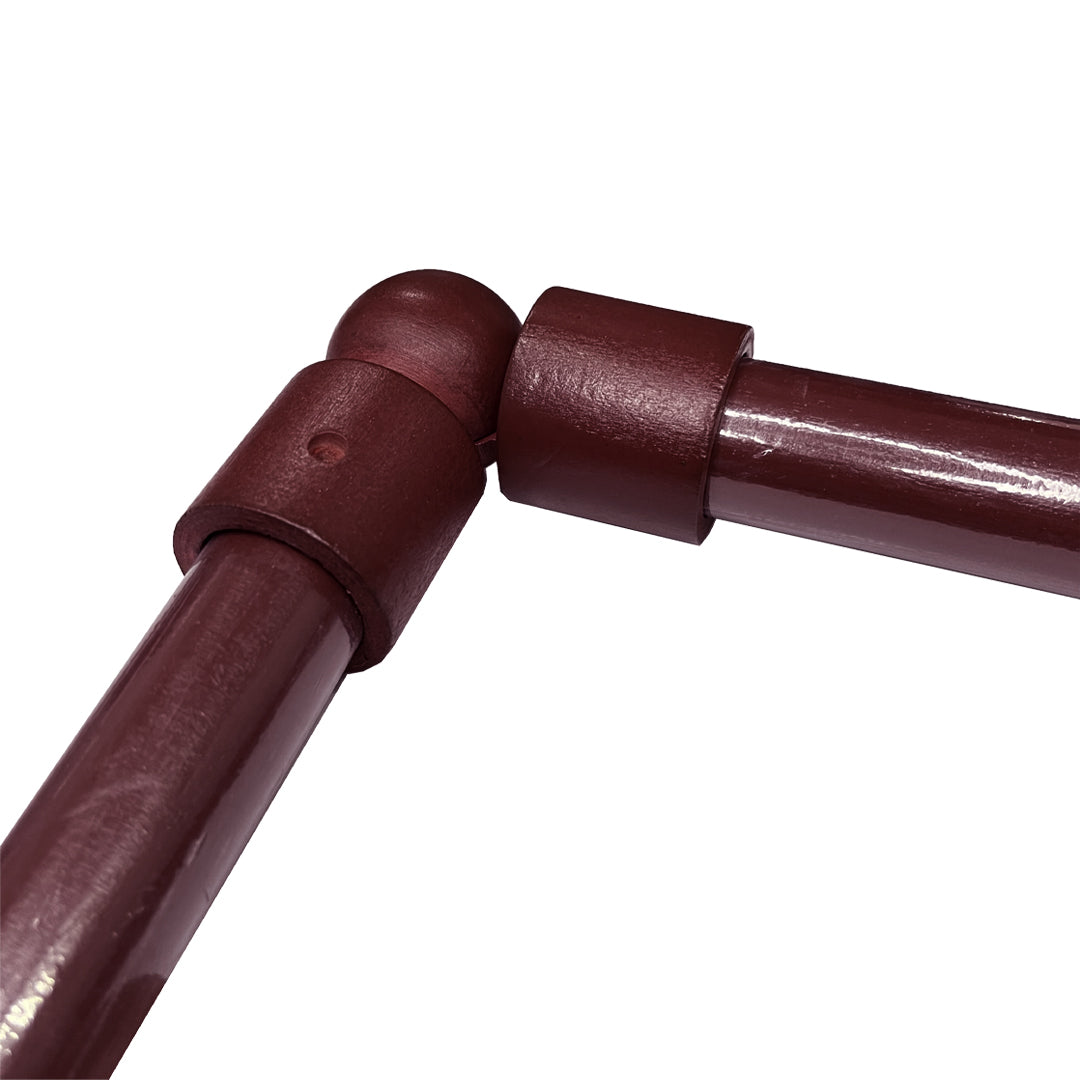 Cassedy Wooden Curtain Rod L-Shape Connector - Dark Merlot