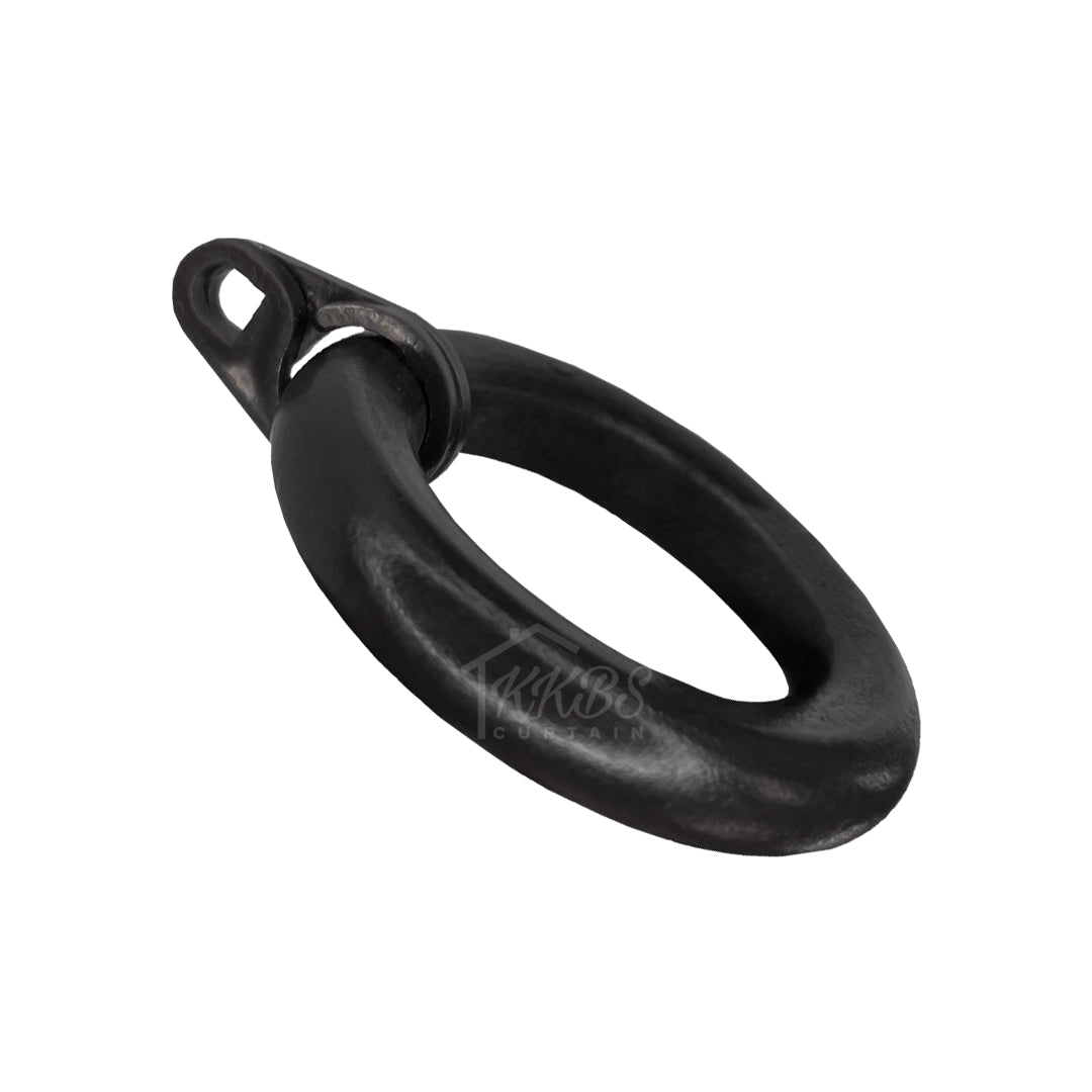 Cassedy Wooden Curtain Rod Ring Ebony Black Colour