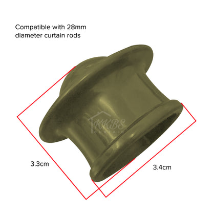 Morandy Curtain Rod End Cap Luxury Champagne Colour