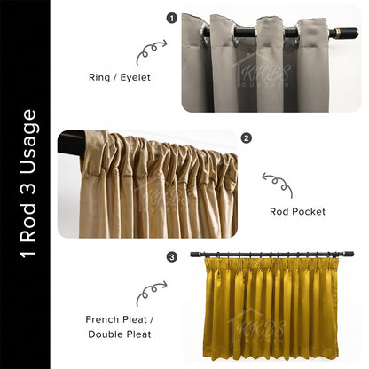 Morandy Curtain Rod Single Complete Set