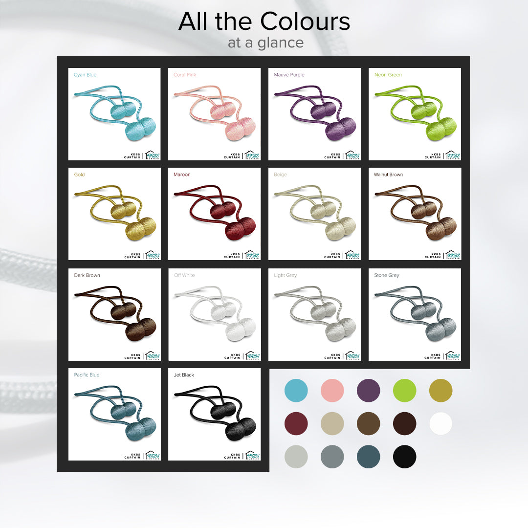 Ellie Magnetic Earbud Curtain Tieback