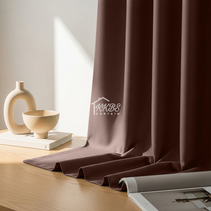Melina 90-98% Blackout Curtain Ready Made - Standard Width