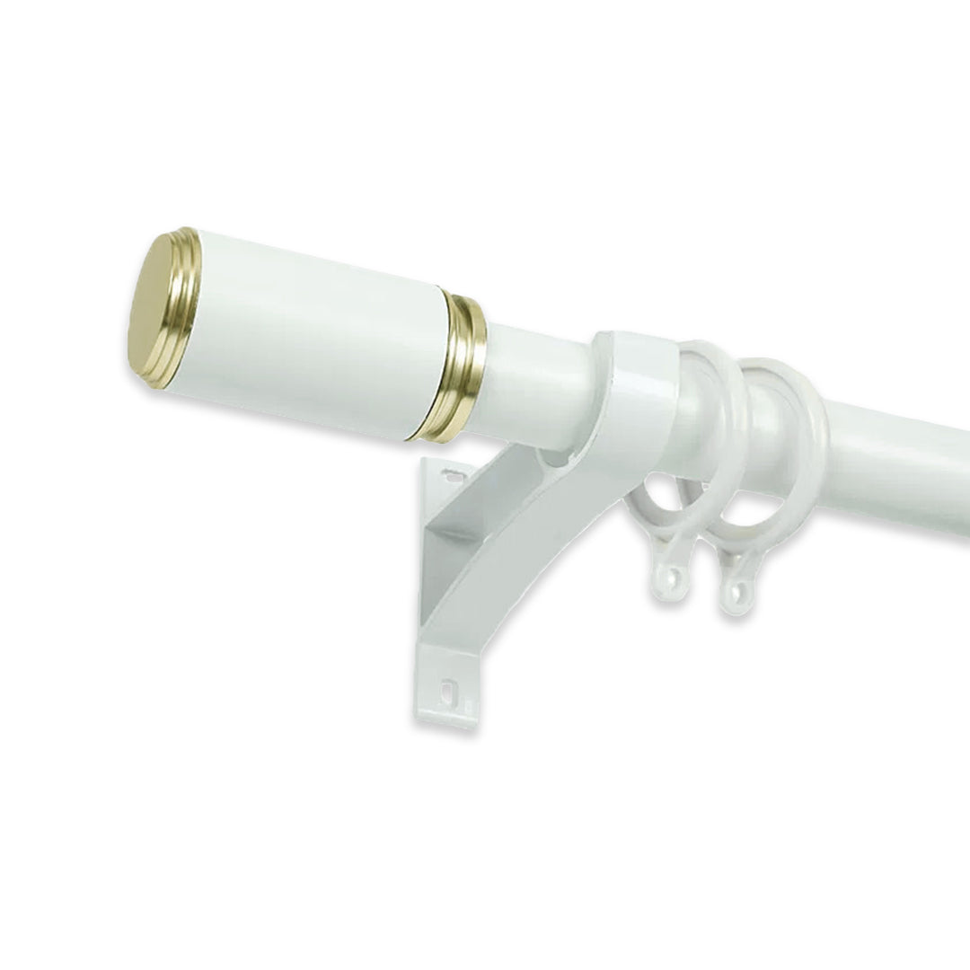 Morandy Curtain Rod End Cap Pearl White Colour
