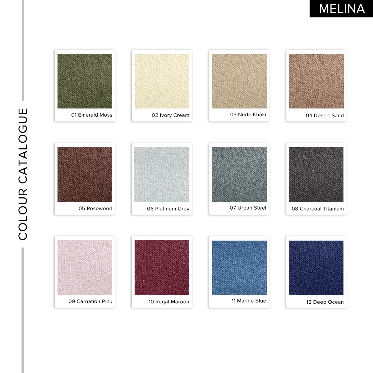 Melina 90-98% Blackout Curtain Ready Made - Standard Width