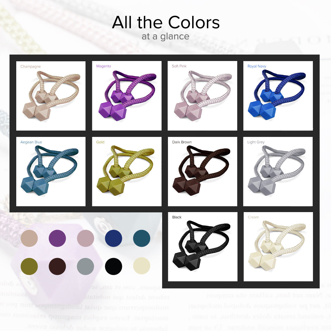 Priscubie Magnetic Prismatic Cube Curtain Tieback
