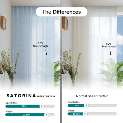 Satorina Sheer Curtain Custom Made