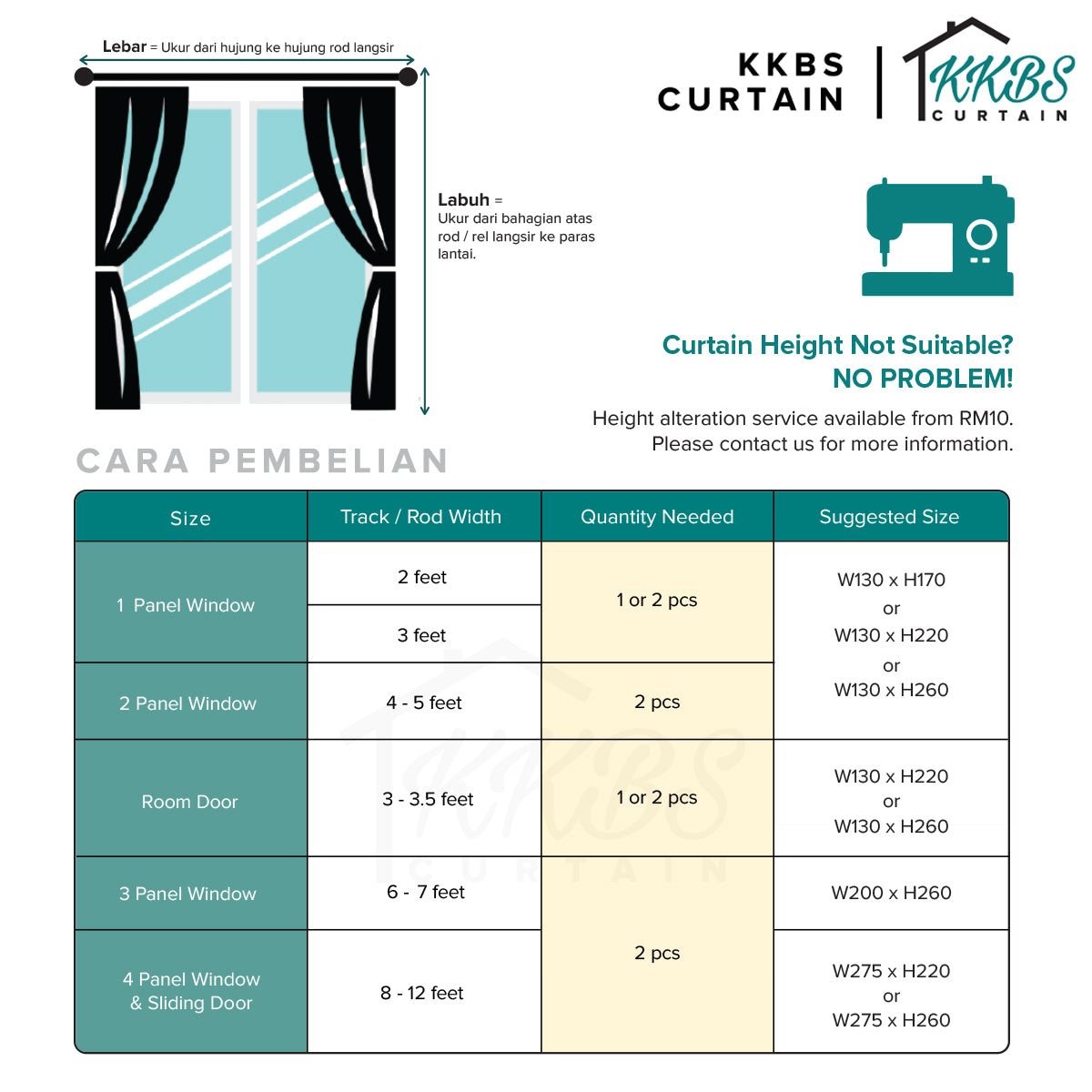 Neluna Semi Blackout Curtain Ready Made - Extra Width