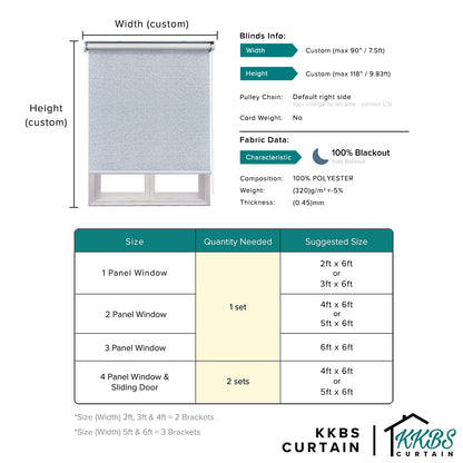 Bellino 100% Blackout Roller Blinds Custom Made